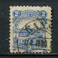 Германия - Дрезден (Ганза) - Местные марки - 1888 - Архитектура 2Pf - [Mi.82b] - 1 марка. Гашеная.  (Лот 64Dd)