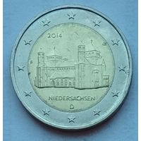 Германия 2 евро 2014 г. Нижняя Саксония. Двор F