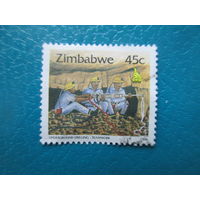 Зимбабве 1996 г. Мi-352. Шахтеры.