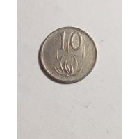 ЮАР 10 центов 1974 года .