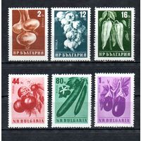 Сельскохозяйственные культуры Овощи Болгария 1958 год серия из 6 марок