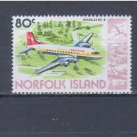 [92] Норфолк остров 1981. Авиация.Самолет.80с. MNH