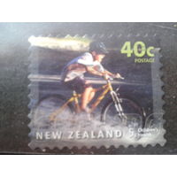 Новая Зеландия 2001 Велосипедист