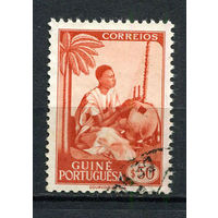 Португальские колонии - Гвинея - 1948 - Музыкант 50С - [Mi.262] - 1 марка. Гашеная.  (Лот 85ET)-T5P1