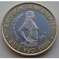Сенегал. 6000 франков 2006 год X#12а "Гордость Африки-Джой С" Ф.А.О"  Тираж: 2.000 шт