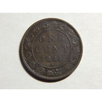 Канада 1 цент 1881г