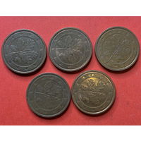 Германия 2 евроцента - 2002 ADFGJ