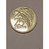 Тринед и Тобаго 25 центов 2014 года .