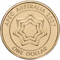 Австралия 1 доллар, 2007 Форум АТЭС в Австралии UNC