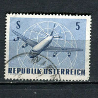 Австрия - 1968 - Авиация 5S - [Mi.1264] - 1 марка. Гашеная.  (Лот 6EK)-T7P12