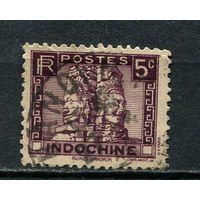 Французский Индокитай - 1931/1941 - Храм 5С - [Mi.162] - 1 марка. Гашеная.  (Лот 58CH)