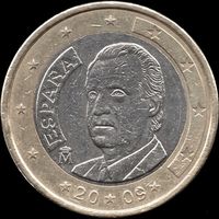 Испания 1 евро 2009 г. КМ#301 (13-16)