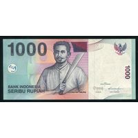 Индонезия 1000 рупий 2011 г. Р141k. Серия WUB. UNC