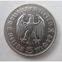Германия 5 марок, рейхсмарок 1936 D  .38-131