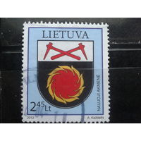 Литва 2012 Герб города  концевая Михель-1,8 евро гаш