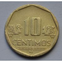 Перу, 10 сентимо 2001 г.