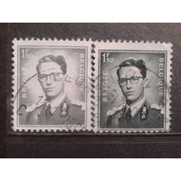 Бельгия 1953 Король Болдуин  1,5 франка оттенки цвета