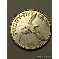 Бермуды 25 цент 2005 года .