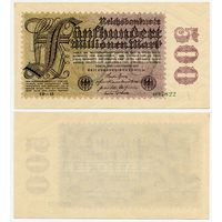 Германия. 500 000 000 марок (образца 1923 года, P110d, водяной знак D и G в звёздах, aUNC)