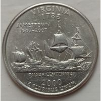 25 центов 2000 Р Вирджиния. Возможен обмен