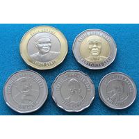 Сьерра-Леоне. Набор 5 монет 1, 5, 10, 25, 50 центов 2022 года  "Музыкальные инструменты"
