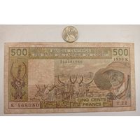 Werty71 Сенегал 500 франков 1990 банкнота