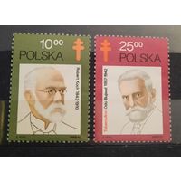 Польша 1982 г. 100 лет со дня открытия туберкулеза Робертом Кохом.