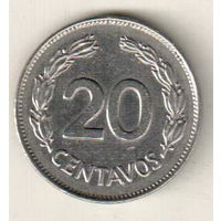 Эквадор 20 сентаво 1966