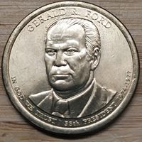 США 1 Доллар 2016. 38-й Президент - Джеральд Форд (P)