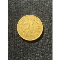 20 центов 1992 Эстония (3)