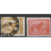 2 марки из серии Аргентина 1959г. "Животные"