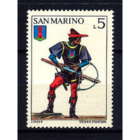 1973 Сан-Марино. Униформа и герб