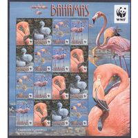 2012 Багамские острова 1447-1450KL полоса WWF, Птицы
