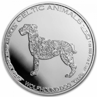 Чад,500 франков,2022г. "Собака Волкодав" монета серебро