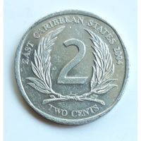 Восточные Карибы. 2 цента 2004 г.