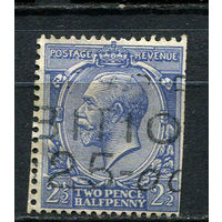 Великобритания - 1924/1928 - Король Георг V 2 1/2P - [Mi.158x] - 1 марка. Гашеная.  (Лот 12CQ)