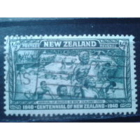 Новая Зеландия 1940 Прибытие маори в Новую Зеландию - 100 лет