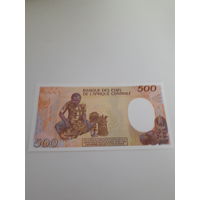 КОНГО 500 франков 1991 год/ редкая/