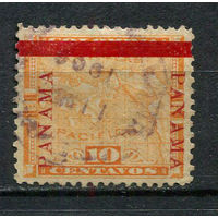 Панама - 1903/1904 - Карта с надпечаткой  10С - [Mi.54ii] - 1 марка. Гашеная.  (Лот 62EZ)-T25P5