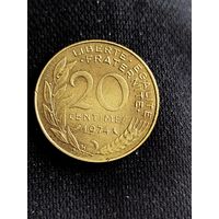 Распродажа - 20 сантимов 1974г