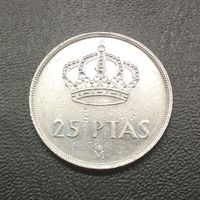 Испания 25 песет 1984. Единственное предложение монеты данного года на сайте.