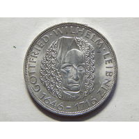 ФРГ 5 марок 1966г.Готфрид Вильгельм Лейбниц.UNC