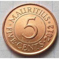 Маврикий 5 центов, 2012        ( 2-3-4 )