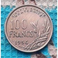 Франция 100 франков 1954 года, UNC. Факел. Новогодняя ликвидация!