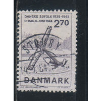 Дания 1984 40 летие участия датчан в высадке союзников в Нормандии Памятник Якорь в Новой гавани Копенгагена #808
