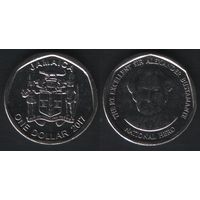 Ямайка km189 1 доллар 2017 год (om00)