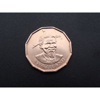 Свазиленд. 1 цент 1975 год  KM#21  "Правитель Король - Собуза II"  Тираж: 2.500.000