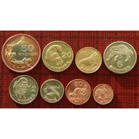 Гренландия- Калааллит Нунаат 25, 50 оре 1, 2, 5, 10, 20, 50 крон 2010 года. Набор животные 8 монет.