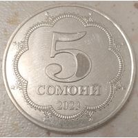 Таджикистан 5 сомони 2023. Возможен обмен