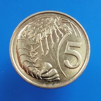 Каймановы острова 5 центов 2013